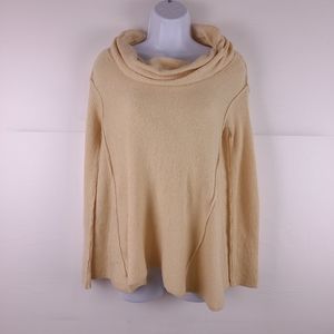 Free People Cowl Neck Peach Sweater Size XS